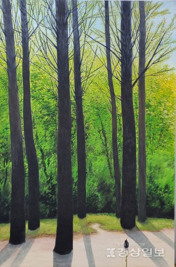 늦봄 '아침 햇살속으로'